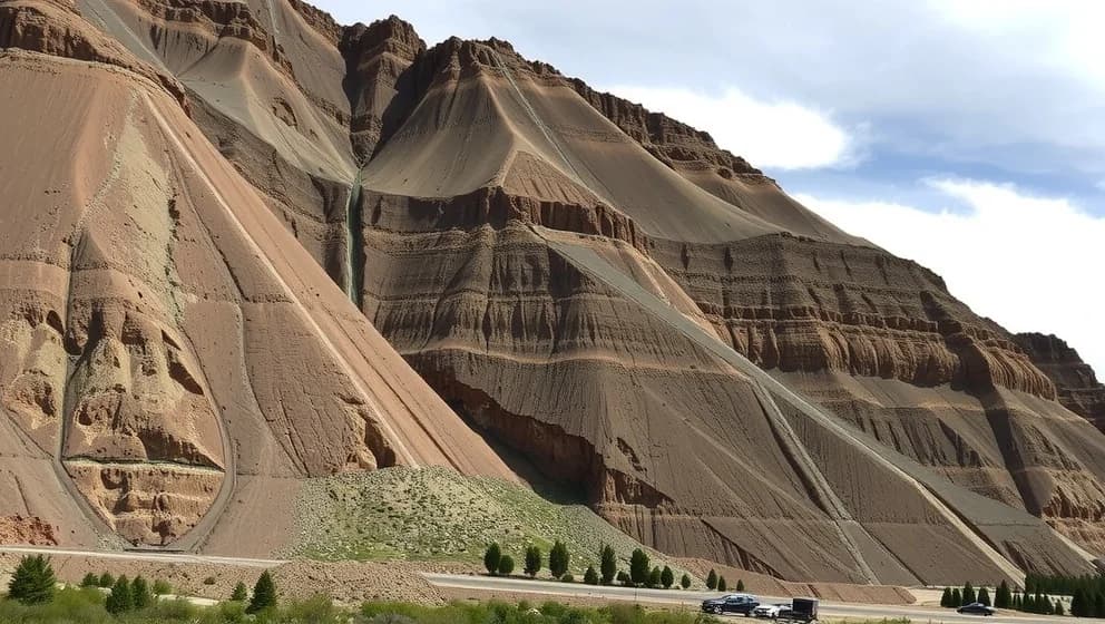 Kirunas järnmalmsberg från förr